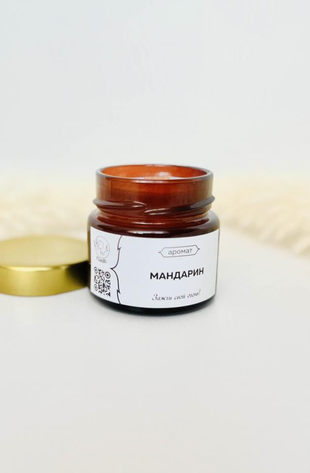 Ароматическая свеча "Мандарин" | Магазин ароматических свечей Aromake.ru